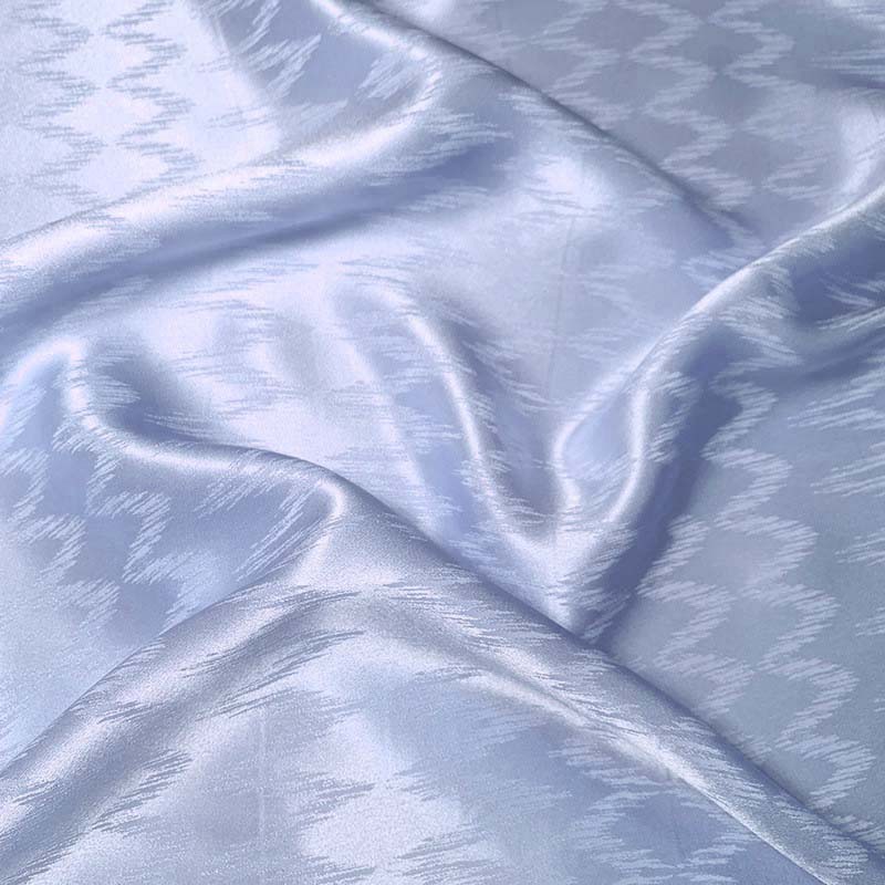 Gran onda 100% seda de seda de alta calidad tela jacquard seda brillante vestido satén chino tela cheongsam