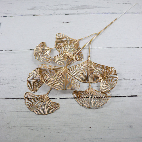 Golden Wedding Simulation Flowers Artificial Flowers Bouquet Eucalyptus Monstera Philodendron Bamboo Money Plant Bamboo Leaves Manufacturer
