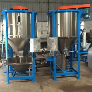 立式塑料搅拌机不锈钢颗粒混色拌料机工业小型电动加热混料机设备