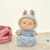 Light blue handhook suspender skirt