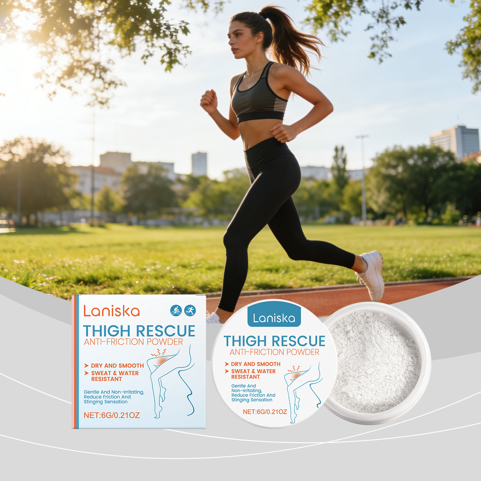 LANISKA防摩擦舒肤粉 温和配方吸湿透气清爽柔滑细腻肌肤日常护理