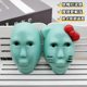 Cross-border creative little red book with alien pinch music decompression funny face doll toy cartoon decompression god