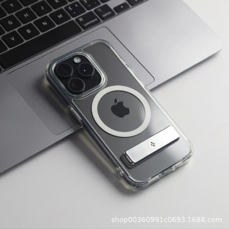Spigen Acrylic Stand Magnetic Case Suitable for iPhone 15 17 13 Anti-Drop Phone Case Apple 12 Pro