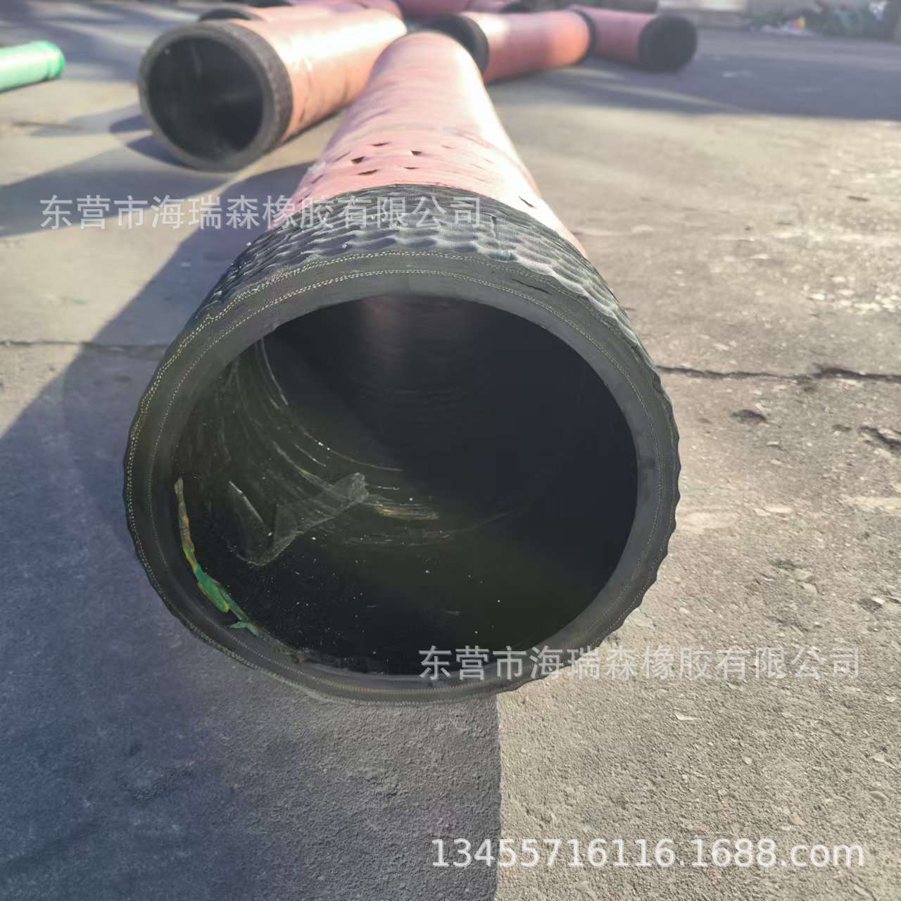 钢丝缠绕耐磨喷浆胶管 水泥罐车用卸灰胶管 大口径排污胶管