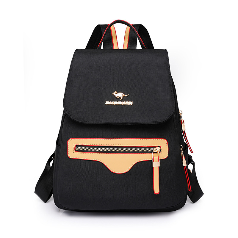 Mochila de nailon para mujer 2024 nueva mochila de viaje simple y de moda mochila de viaje de gran capacidad antirrobo al por mayor