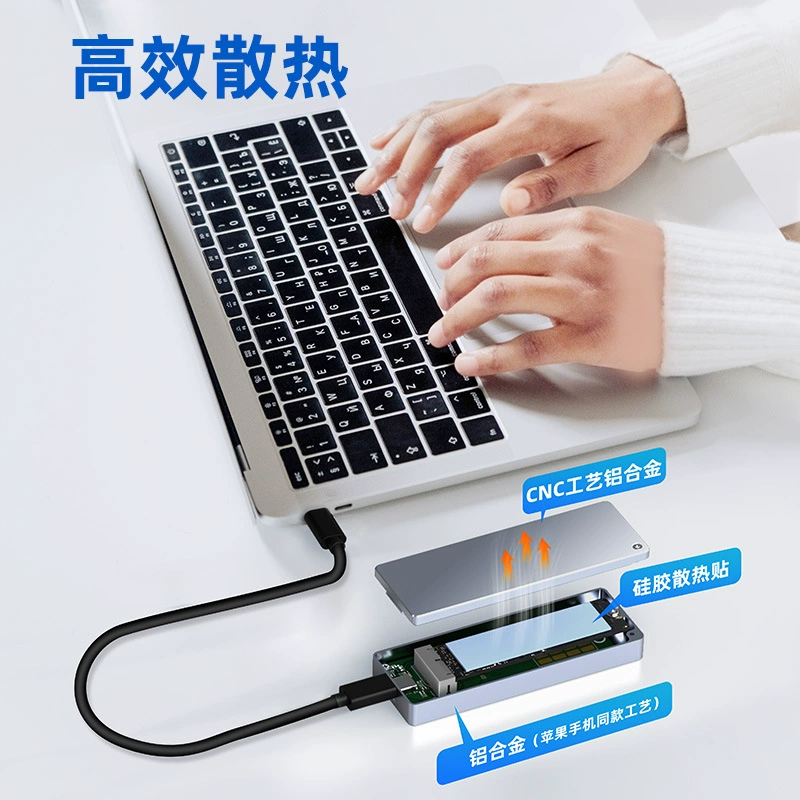 [（MAIWO ）Type-C совместим с корпусом NVMe SSD для ноутбуков Apple AHCI корпус чтения/записи]