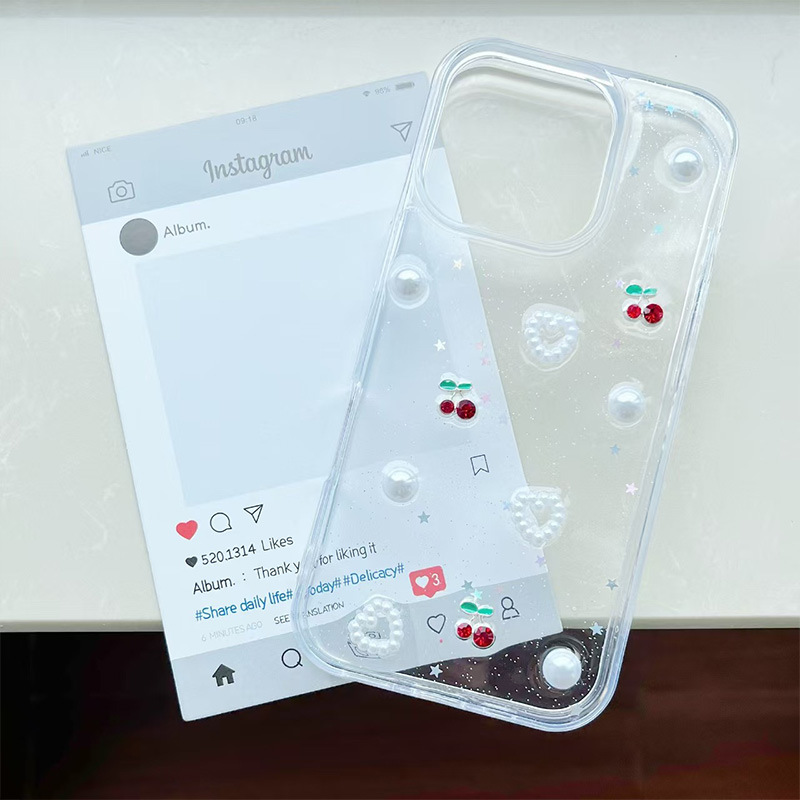 Funda Tridimensional para iPhone 16 / 16 Pro Max de Pegamento de Crema, Antichoque y Anticaída