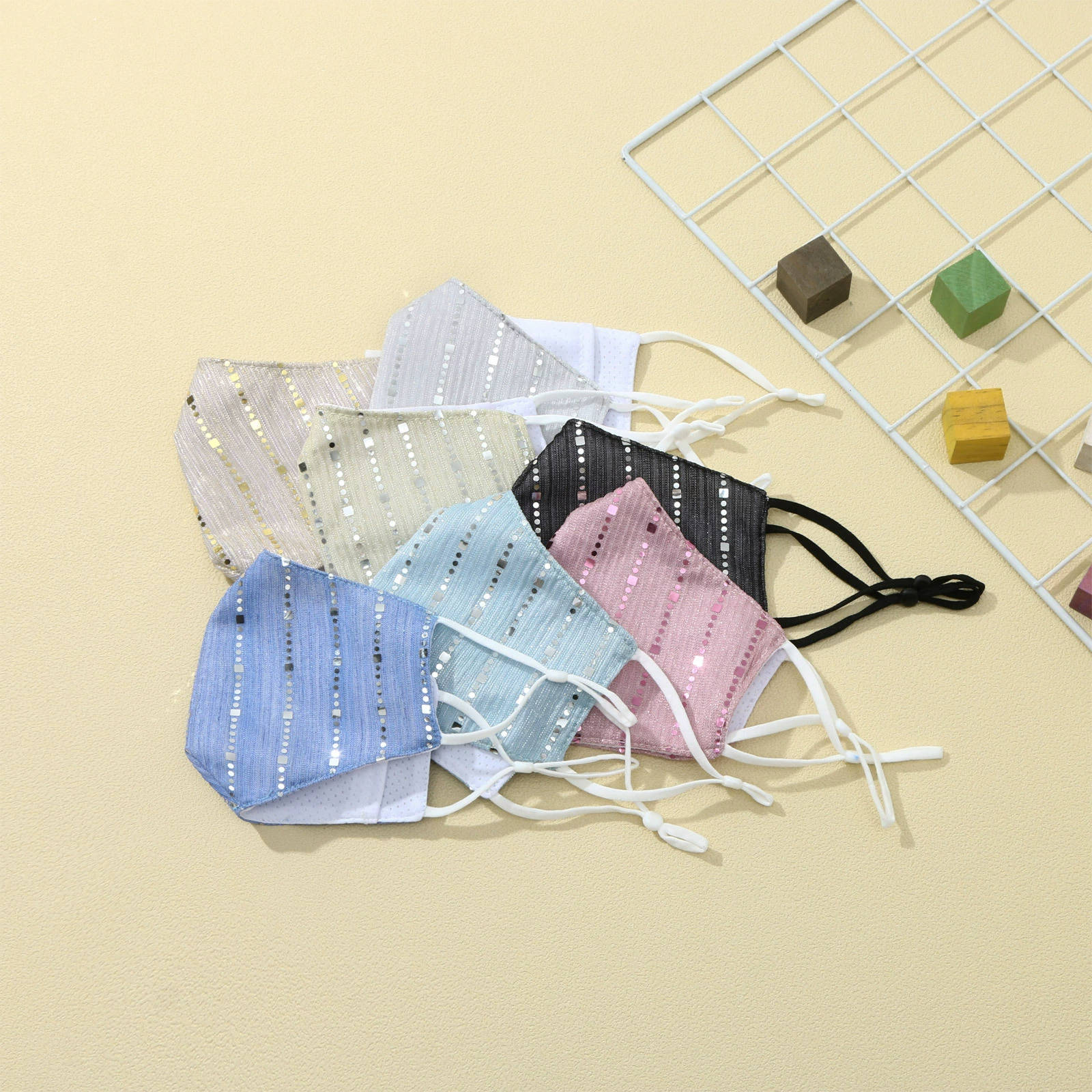 Nail sequins, three dimensional medical mask, cigarette holder, new collection