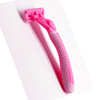 Razor, fuchsia blade, 6 floors, hair removal