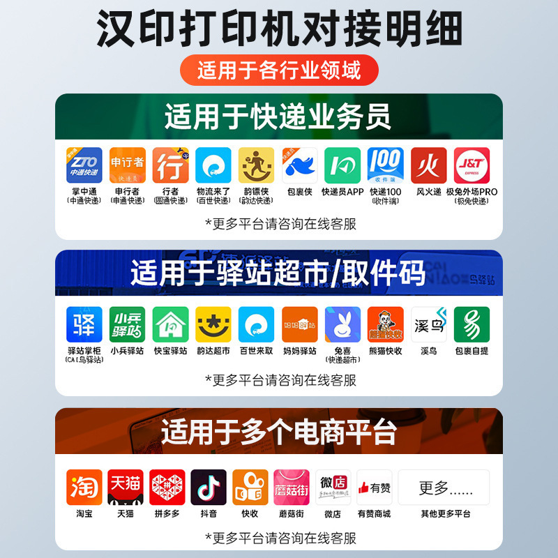 汉印A300E/L快递员电子面单打印机 便携小型手机蓝牙标签纸打单机|undefined