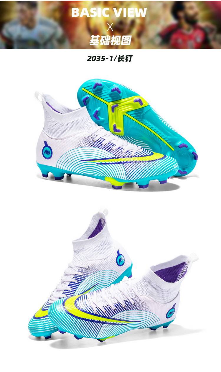 Neue fußball schuhe männer high-top AG spikes kunstrasen jugend student training schuhe kinder sport schuhe großhandel_voghion.com