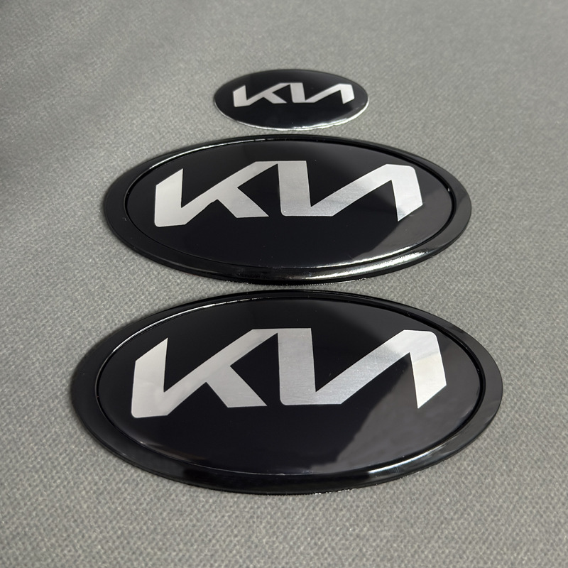 Suitable for New Kia Car Logo Modification Kn Hood Front Logo Kia Sorento K5K3 Smart Running Sportage Jiale Rear Car Logo