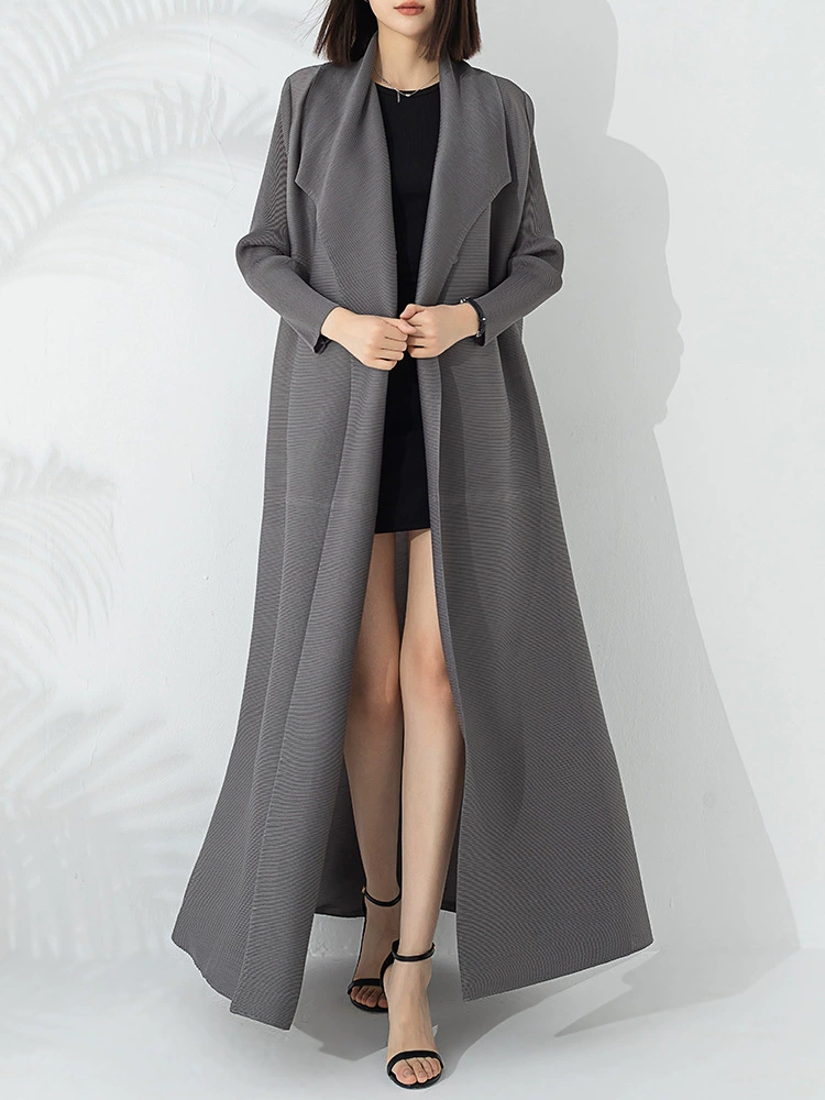 Элитное модное trench coat, длинный рукав, облегающий дизайн с эластичной поддержкой