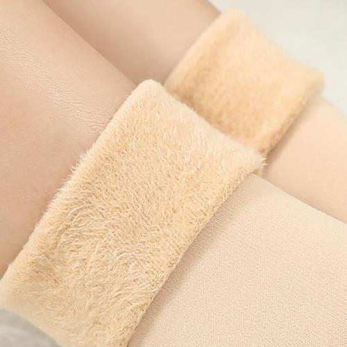 Snow socks mid-calf solid color winter velvet thickened skin tone warm and cold-proof socks comfortable men's and women's floor socks