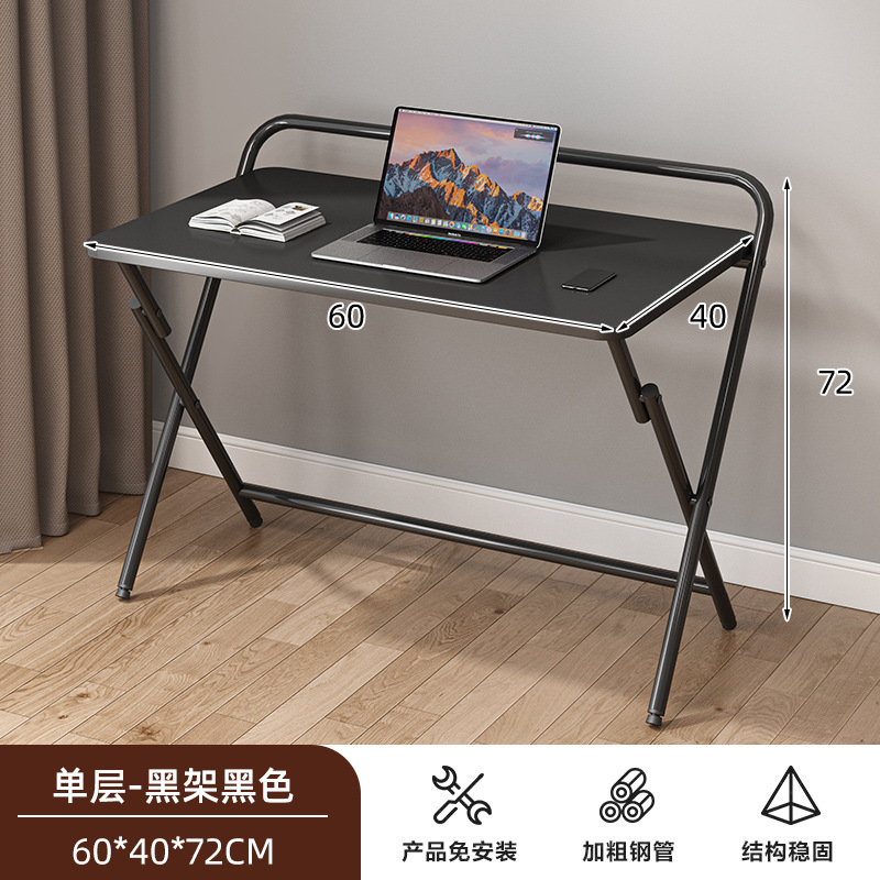Mesa de computadora plegable, escritorio de escritorio plegable