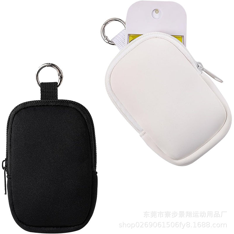 潜水料洗手液瓶保护套便携洗手液喷雾钥匙扣口红零钱袋迷你化妆包