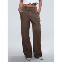 L 91103 High Waist White Wide Leg Pants ������ɫ���ȿ�