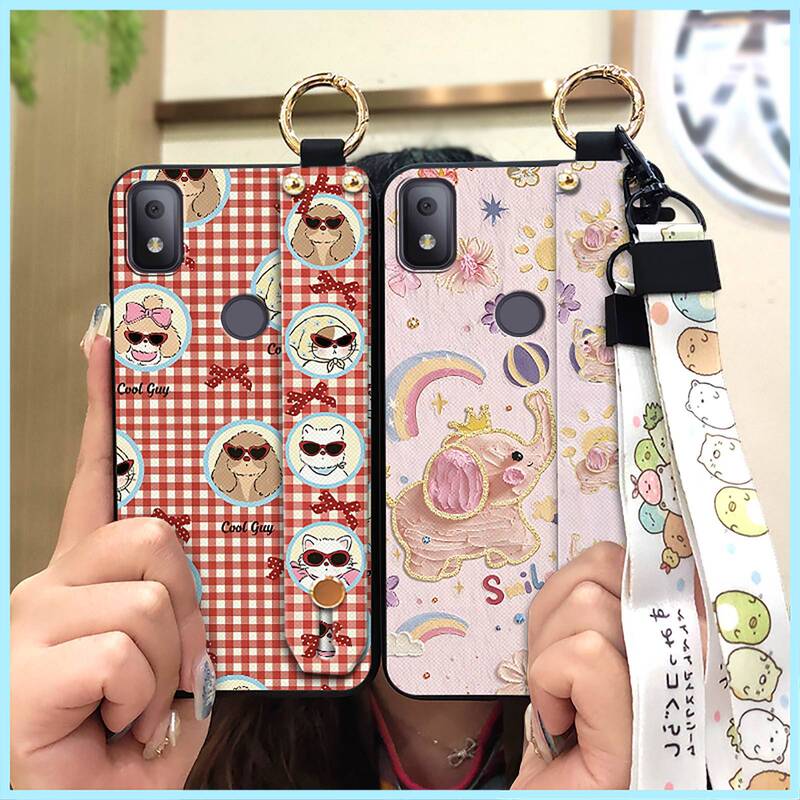 Suitable for TCL phone cases, personalized trendy stand, simple new cartoon wristband, full coverage, unisex couple stand Suitable for TCL phone cases, personalized trendy stand, simple new cartoon wristband, full coverage, unisex couple stand