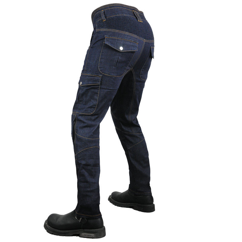 VOLERO K-2 pantalones vaqueros de la motocicleta de los hombres cuatro estaciones de montar en motocicleta pantalones anti-caída kaudura equipo de protección alargado