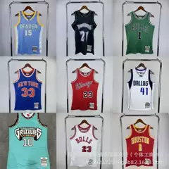 Mn Retro Nuggets No. 15 Anthony Rose Jersey Garnett Wade Bibi Nowitzki Basketball Jersey Short Sleeve