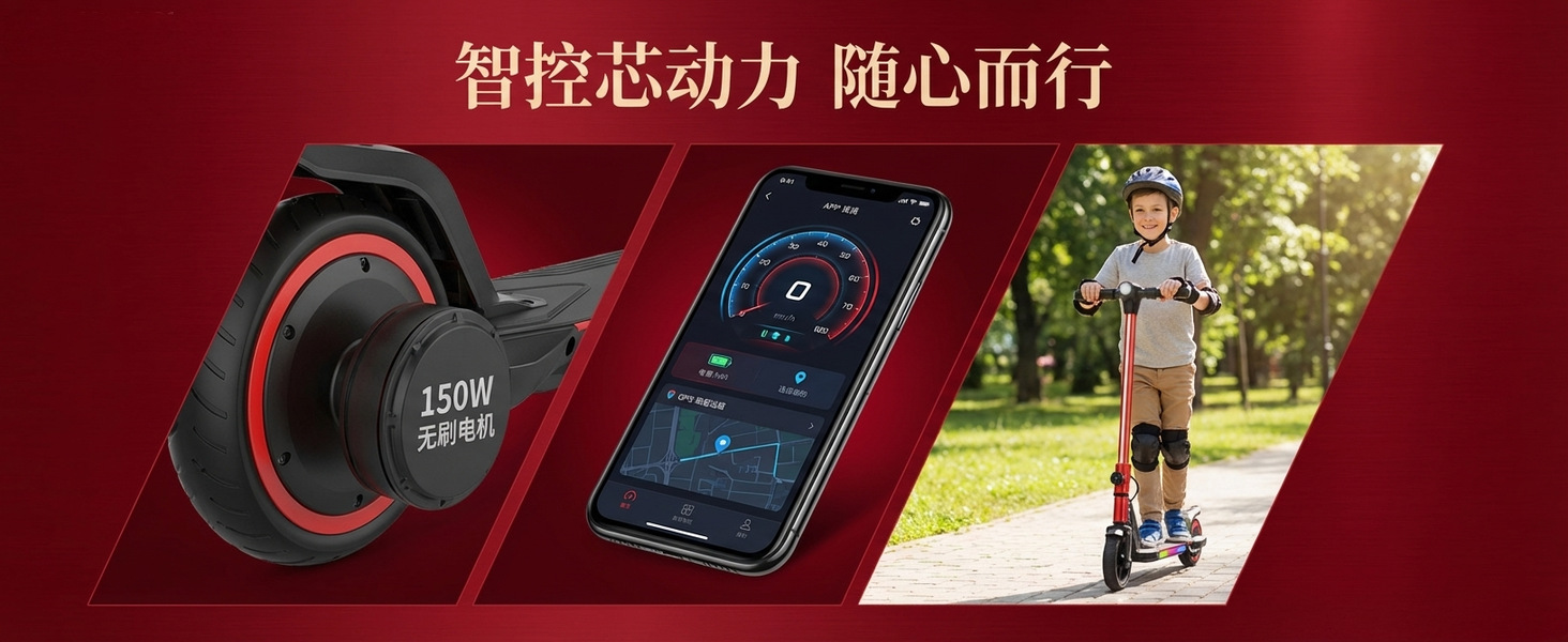 Professional Export of Two-Wheeled Children's Electric Scooters, Rechargeable Model 6.3inch, Portable Small Folding Children's Balance Bike