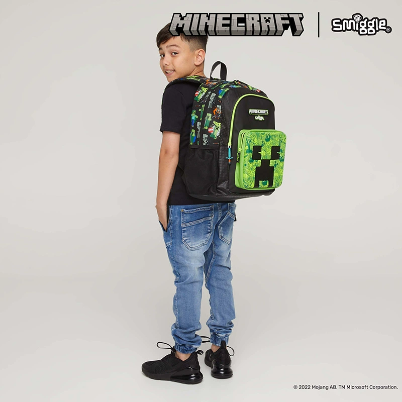 Рюкзак для школы Smiggle Minecraft Joint Creed Coulis для мальчиков, начальная школа, детский рюкзак, подарок на школьный день