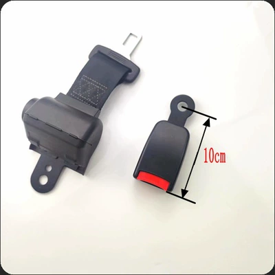 Self-Locking Function for Safety, Car seat belt - black-semi-closed-s12-base