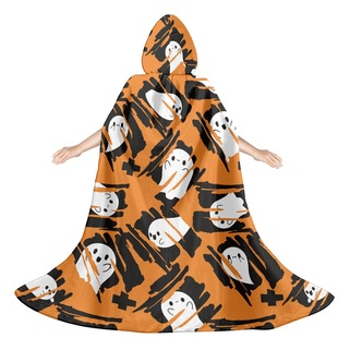 Halloween Party Cute Cartoon Ghost Figure Independent Station Cross-border Explosions Children Hooded Cloak Custom Cloak