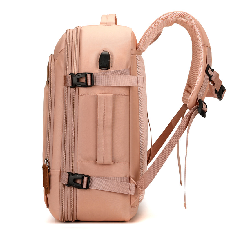 Nueva mochila de viaje de gran tamaño, mochila expandible, mochila para portátil, mochila para equipaje, bolsa de almacenamiento de negocios ligera