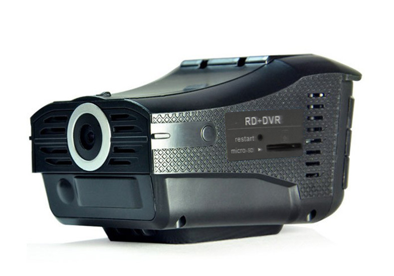 Cross-Border Factory Direct Sales Two-In-One Dashcam Electronic Dog Car-Mounted Radar Speed Detector Bilingual in English and Russian