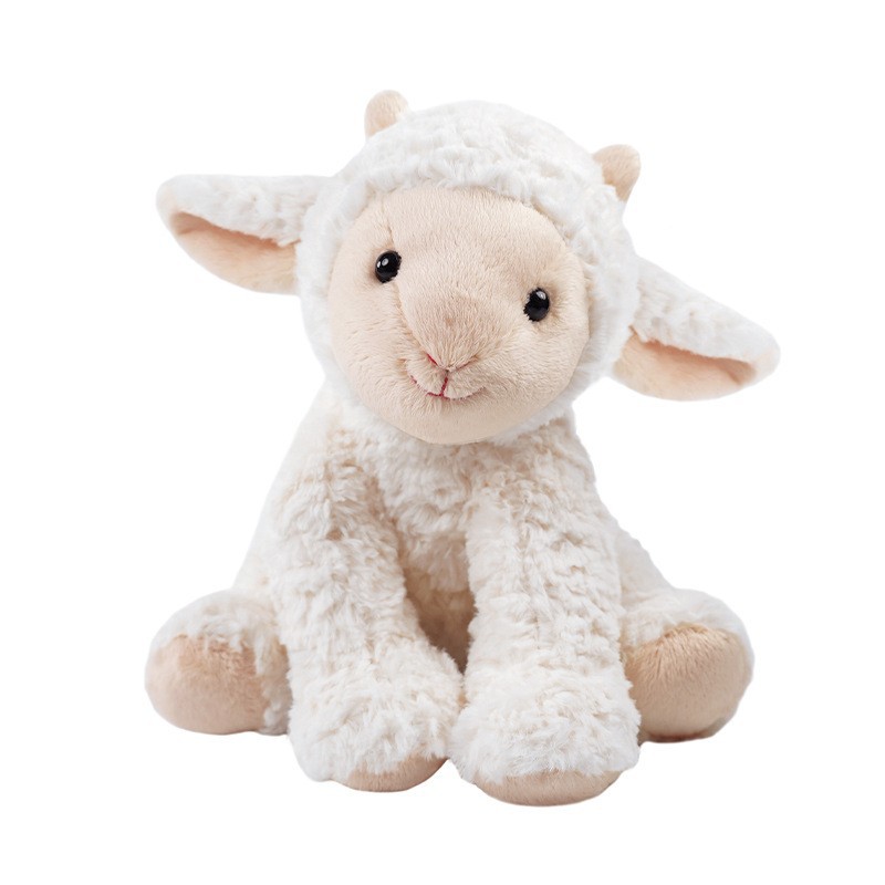 Linda muñeca de cordero somnoliento sombrero de dormir oveja feo lindo juguete de peluche muñeca de trapo para niños almohada muñeca de oveja lobo transfronterizo image 23
