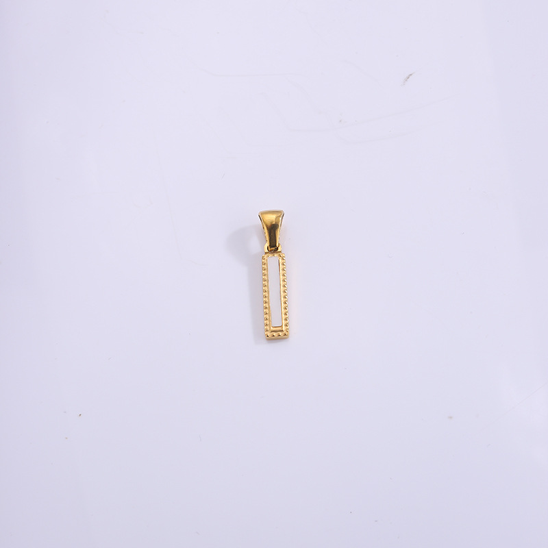 Nuevo caliente 26 letras inglesas collar pulsera colgante de acero titanio personalidad letras goteando accesorios colgante