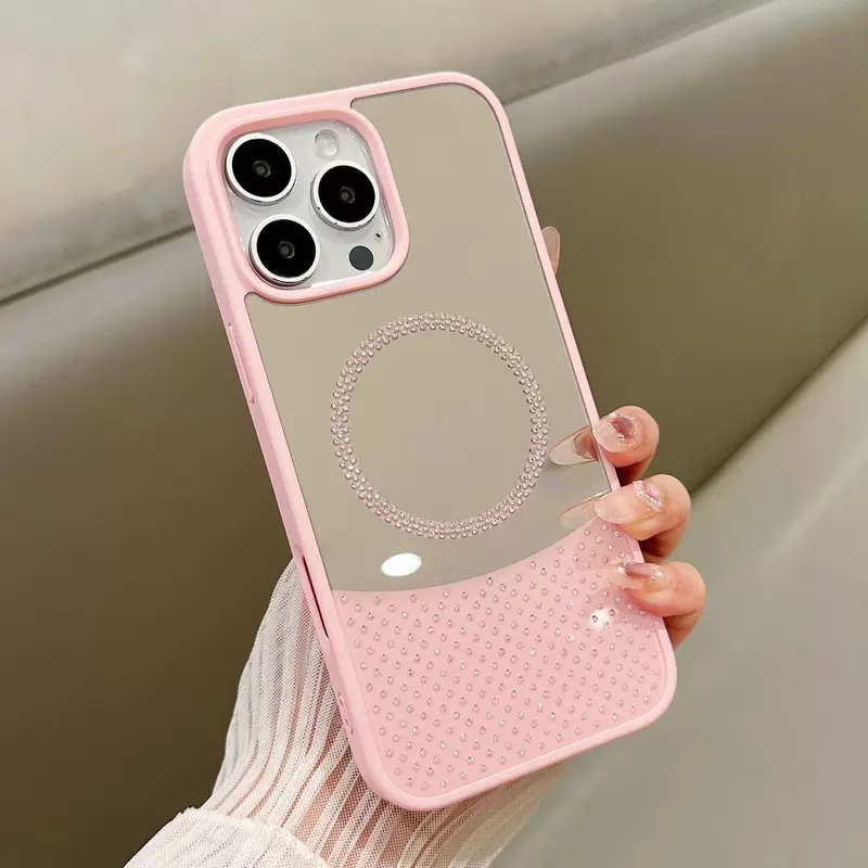 Apple, совместимый iPhone 16 чехол для телефона, зеркало, защитный чехол, 16 Pro Max, iphone, защита от падений