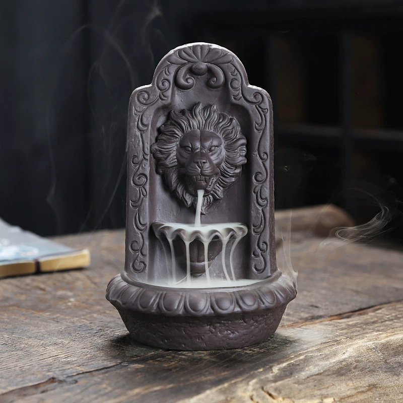 Креативная курильница с обратным потоком фабрика оптом Лев сандаловое дерево курильница украшение дома новый современный минималистский