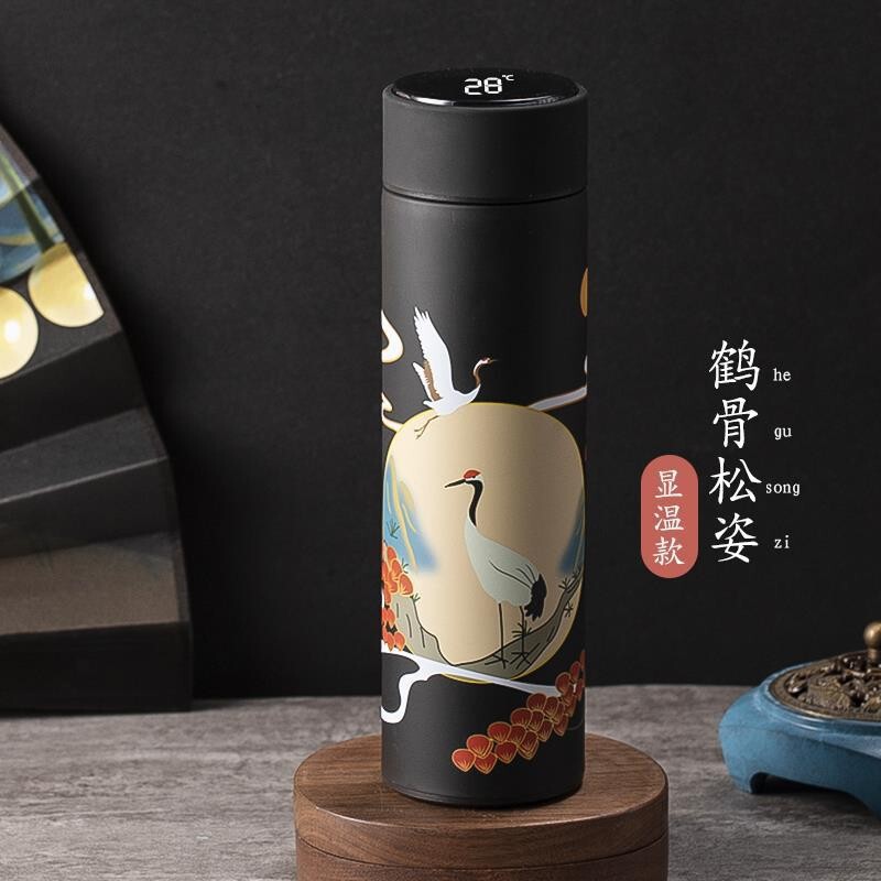 厚みのある魔法瓶カップ、つや消し魔法瓶カップ、スマート温度表示ステンレスカップ、車載ストレートカップ、広告イベントギフトカップ|undefined