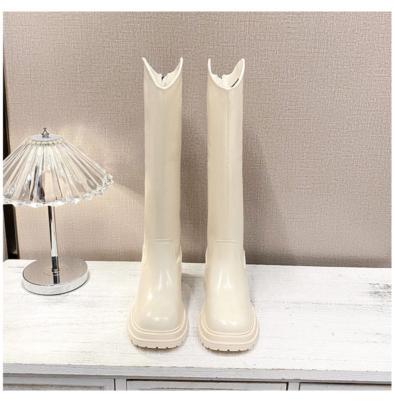 Bốt nữ cao cổ đế dày kiểu dáng thon gọn, gót thô 6–8 cm, phong cách Hàn Quốc — 618-11 màu cà phê, 618-11 màu đen, 618-12 màu cà phê (bên trong tăng 3CM), 618-12 màu đen (bên trong tăng 3CM) chi tiết 27