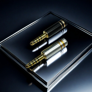 Bronzing 4.4 five-stage balance plug gold-plated 4.4 plug 4.4NW-WM1Z/A plug tail hole 6.0