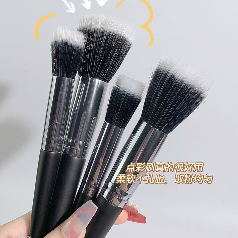 xixi腮红点彩刷 双层纤维毛取粉均匀柔软不扎脸 化妆刷子长毛短毛