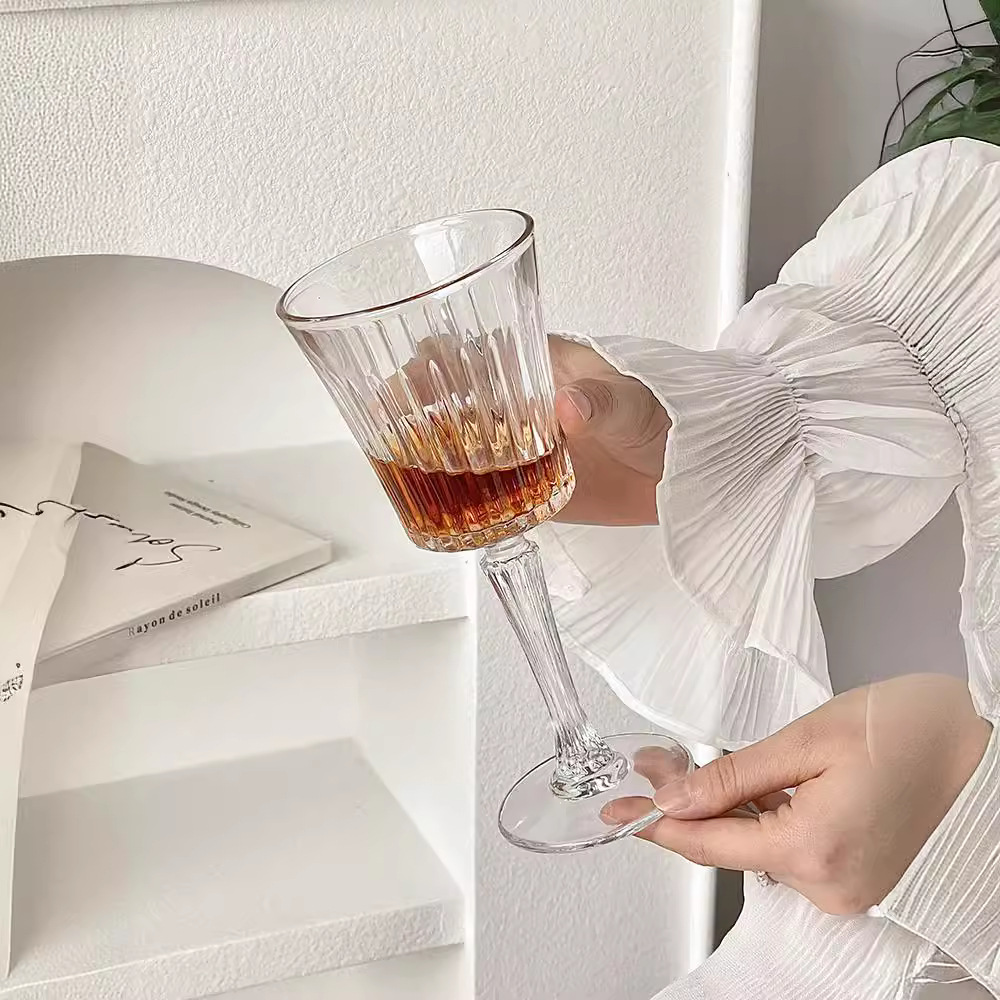 Simple ins amplio boca taza de champán Martini taza de cóctel taza de vidrio casero creativo taza de vino dulce taza de vidrio alto