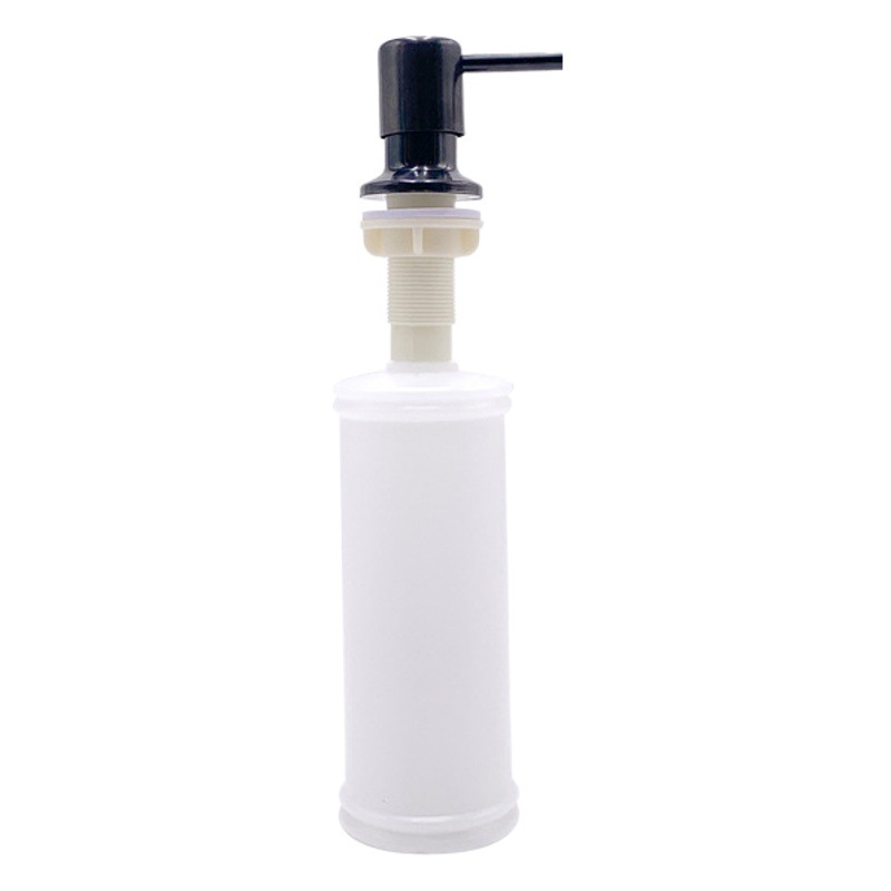 Punto transfronterizo fregadero de cocina 304 jabón de acero inoxidable botella de plástico 350ml cabezal de bomba de presión dispensador de jabón