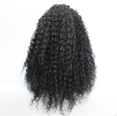 Europa y América pelucas de fibra química gradiente azul oscuro hombro corto recto frente encaje pelucas de fibra química LW0091