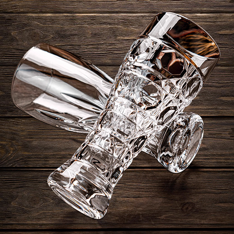 Nuevo vaso de cerveza de alto valor, vaso de vino de cintura rica, vaso artesanal personalizado, bar de cristal, vaso de jugo casero