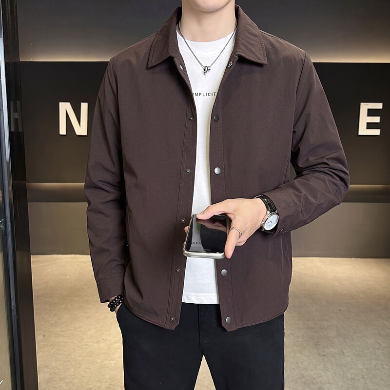 Spring and Autumn new style jacket for men, fashionable casual workwear, versatile short loose trendy outerwear, youth top Spring and Autumn new style jacket for men, fashionable casual workwear, versatile short loose trendy outerwear, youth top