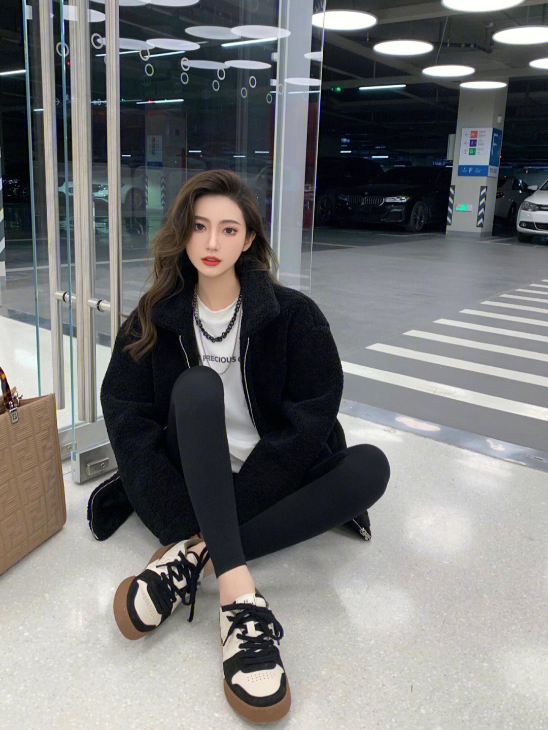 Giày sneaker nam cổ cao phong cách đơn giản dễ phối — Giày thể thao FF cổ cao màu be chi tiết 6