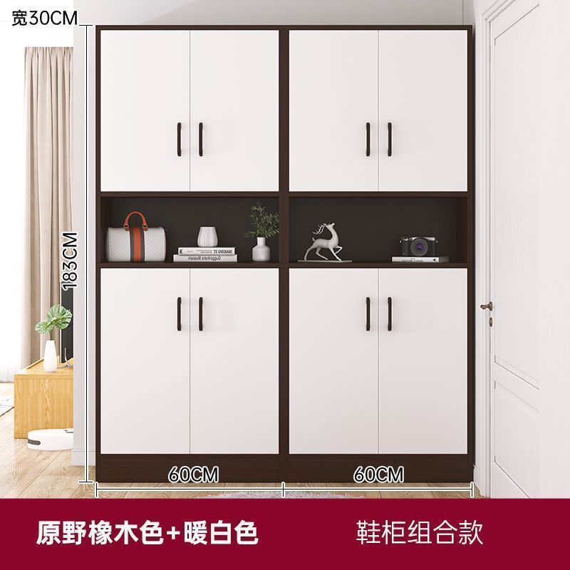 鞋柜家用门口玄关柜北欧风储物柜轻奢进门入户大容量简约现代鞋架|undefined