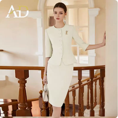 creamy-white Suit Overskirt