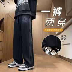 外国貿易の春秋の青少年のベルベットのズボンの男の広い足のゆったりしている衛のズボンの男の緩みの運動の潮のブランドの高い街のレジャー
