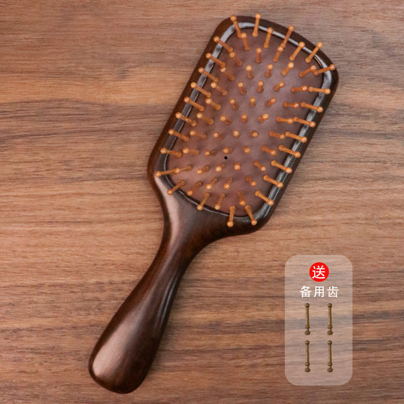 天然ゴールデンサンダルウッドエアクッションエアバッグコーム木製ヘアコーム頭皮マッサージコームアウトドア用品木製コームギフトボックス|undefined