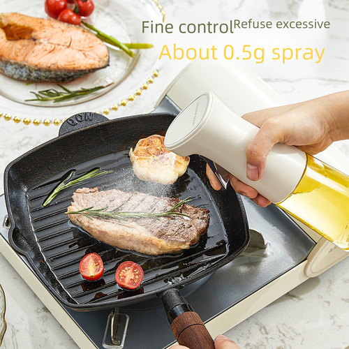 Oil Spray Bottle Glass Kitchen Household Edible Olive Oil Atomizer Misting Oil Tank Air Fryer Oil Sprayer