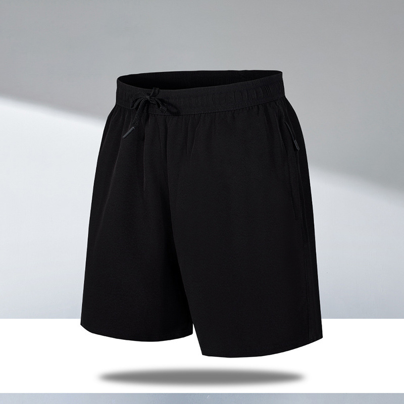 Pantalones cortos deportivos casuales para hombres, pantalones de playa de acondicionamiento rápido y secos, pantalones de hielo largos y sueltos.